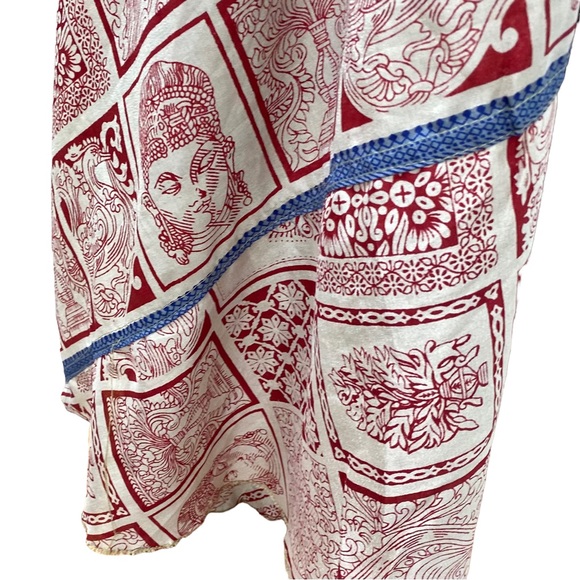 EARTHBOUND Bohemian Mixed Media Reversible Wrap Maxi Skirt - Picture 8 of 12